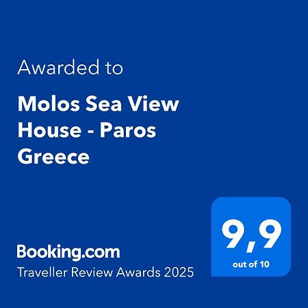 Molos Sea View House - Paros Greece Exterior foto